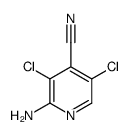 2-Amino-3,5-dichloroisonicotinonitrile结构式