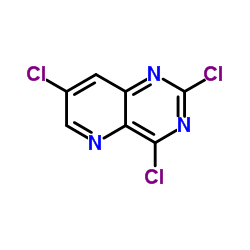 2,4,7-三氯吡啶并[3,2-d]嘧啶结构式