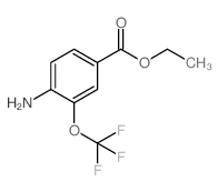 4-氨基-3-(三氟甲氧基)苯甲酸乙酯结构式