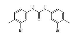 1,3-bis(3-bromo-4-methylphenyl)urea结构式