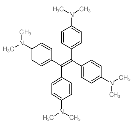 Benzenamine,4,4',4'',4'''-(1,2-ethenediylidene)tetrakis[N,N-dimethyl-结构式