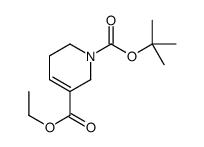 1-叔丁基 3-乙基 5,6-二氢吡啶-1,3(2H)-二羧酸结构式