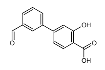 4-(3-formylphenyl)-2-hydroxybenzoic acid结构式