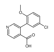 3-(5-chloro-2-methoxyphenyl)pyridine-4-carboxylic acid结构式