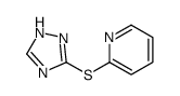 2-(1H-1,2,4-triazol-5-ylsulfanyl)pyridine结构式