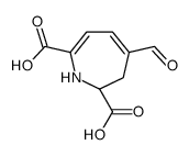 (S)-4-Formyl-2,3-dihydro-1H-azepine-2,7-dicarboxylic acid结构式