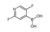 2,5-二氟吡啶-4-硼酸结构式