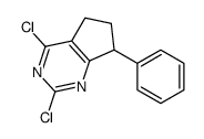 2,4-dichloro-7-phenyl-6,7-dihydro-5H-cyclopenta[d]pyrimidine结构式