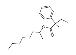 (2R)-octan-2-yl 2-phenylbutanoate结构式