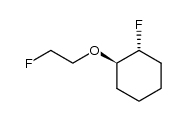 (1R,2R)-1-fluoro-2-(2-fluoroethoxy)cyclohexane结构式