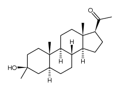 1-((3S,5S,8R,9S,10S,13S,14S,17S)-3-hydroxy-3,10,13-trimethylhexadecahydro-1H-cyclopenta[a]phenanthren-17-yl)ethanone结构式