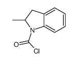 1H-Indole-1-carbonylchloride,2,3-dihydro-2-methyl-(9CI)结构式