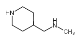 N-甲基-4-哌啶甲胺结构式