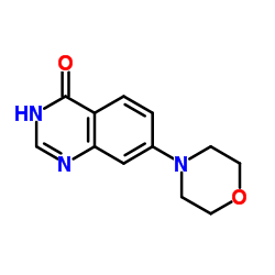 吗啉-7-4-基-3H-喹唑啉-4-酮结构式