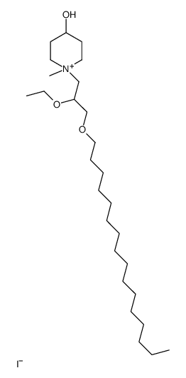 1-(2-ethoxy-3-hexadecoxypropyl)-1-methylpiperidin-1-ium-4-ol,iodide结构式