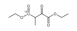 2-Methyl-3-oxo-butanedioic-1-13C Acid Diethyl Ester结构式