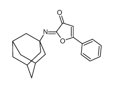 5-Phenyl-2-(tricyclo(3.3.1.1(sup 3,7))dec-1-ylimino)-3(2H)-furanone结构式