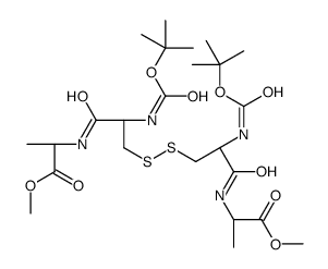 S,S'-bis(tert-butyloxycarbonyl-cysteinylalanine methyl ester)结构式