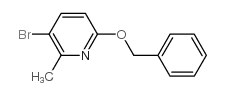 5-溴-2-苄氧基-6-甲基吡啶结构式