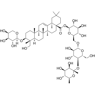 葳岩仙皂苷 D结构式