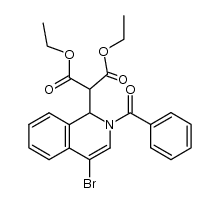 diethyl 2-(2-benzoyl-4-bromo-1,2-dihydroisoquinolin-1-yl)malonate结构式