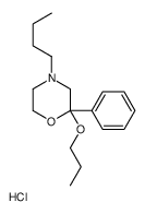 4-butyl-2-phenyl-2-propoxymorpholine,hydrochloride结构式