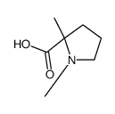 (2S)-1,2-二甲基吡咯烷-2-羧酸结构式