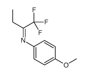 1,1,1-trifluoro-N-(4-methoxyphenyl)butan-2-imine结构式