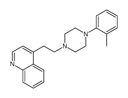 4-[2-[4-(2-methylphenyl)piperazin-1-yl]ethyl]quinoline结构式