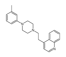 4-[2-[4-(3-methylphenyl)piperazin-1-yl]ethyl]quinoline结构式