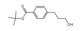 tert-Butyl 4-(3-hydroxy-1-propyl)benzoate结构式