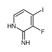 3-Fluoro-4-iodo-2-pyridinamine结构式