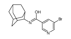 N-(2-adamantyl)-5-bromopyridine-3-carboxamide结构式