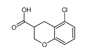 5-chloro-3,4-dihydro-2H-chromene-3-carboxylic acid结构式