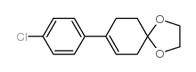 8-(4-氯苯基)-1,4-二噁螺[4.5]-7-癸烯结构式