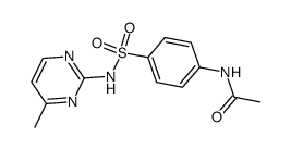 N-乙酰磺胺嘧啶结构式