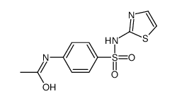 4'-(thiazol-2-ylsulphamoyl)acetanilide结构式