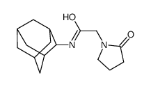 N-(2-adamantyl)-2-(2-oxopyrrolidin-1-yl)acetamide结构式