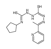 1-cyclopentyl-3-[[(E)-1-pyridin-2-ylethylideneamino]carbamothioylamino]thiourea结构式