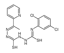 1-(2,5-dichlorophenyl)-3-[[(E)-1-pyridin-2-ylethylideneamino]carbamothioylamino]thiourea结构式