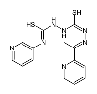 1-pyridin-3-yl-3-[[(E)-1-pyridin-2-ylethylideneamino]carbamothioylamino]thiourea结构式
