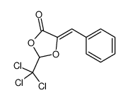5-benzylidene-2-(trichloromethyl)-1,3-dioxolan-4-one结构式