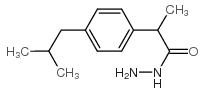 2-(4-异丁基苯基)丙酰肼结构式