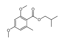 Benzoic acid, 2,4-dimethoxy-6-methyl-, 2-methylpropyl ester结构式