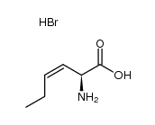 2-amino-(S,Z)-3-hexenoic acid hydrobromide结构式