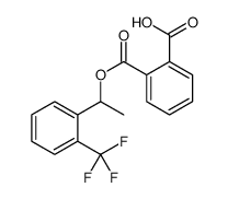 2-((1-(2-(trifluoromethyl)phenyl)ethoxy)carbonyl)benzoic acid结构式