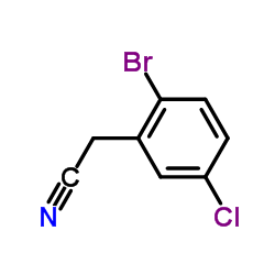 2-溴-5-氯苯乙腈结构式