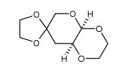 2,3,8,8a-Tetrahydro-cis-4aH-pyrano[2,3-b]-[1,4]dioxin-7(6H)-on-ethylenacetal结构式