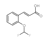 3-[2-(DIFLUOROMETHOXY)PHENYL]ACRYLIC ACID结构式
