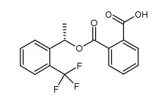 (S)-2-((1-(2-(trifluoromethyl)phenyl)ethoxy)carbonyl)benzoic acid结构式
